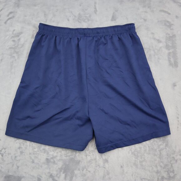 Adidas Shorts Mens L Blue Elastic Waist Basketball Sports Active Pull On Bottoms - Picture 8 of 12